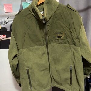 Mont Trembant Quebec Men's Green Fleece Jacket